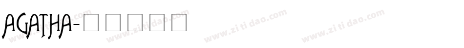 AGATHA字体转换
