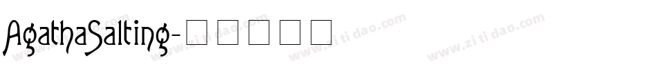 AgathaSalting字体转换