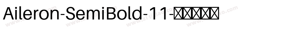 Aileron-SemiBold-11字体转换