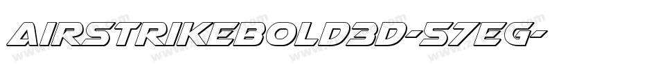 AirstrikeBold3D-57EG字体转换