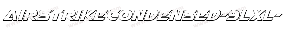 AirstrikeCondensed-9LxL字体转换