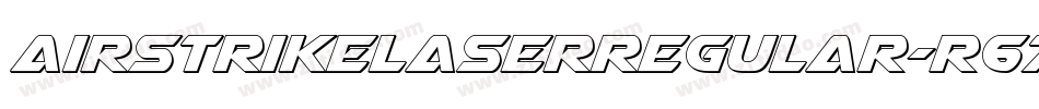 AirstrikeLaserRegular-R67W字体转换