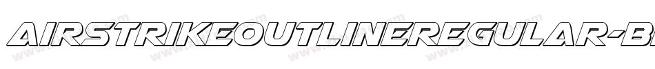 AirstrikeOutlineRegular-BEzx字体转换