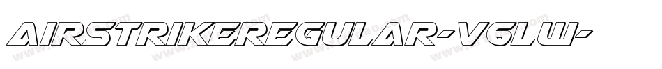 AirstrikeRegular-V6Lw字体转换