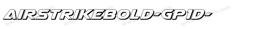 AirstrikeBold-Gp1D字体转换