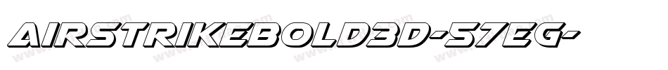 AirstrikeBold3D-57EG字体转换