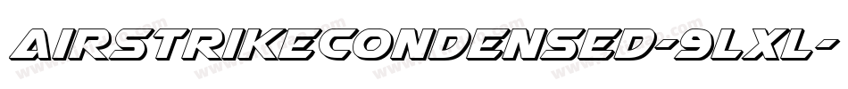 AirstrikeCondensed-9LxL字体转换