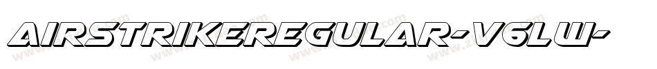 AirstrikeRegular-V6Lw字体转换