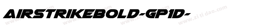 AirstrikeBold-Gp1D字体转换