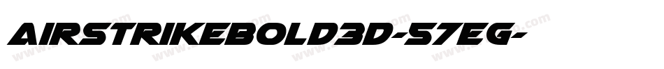 AirstrikeBold3D-57EG字体转换