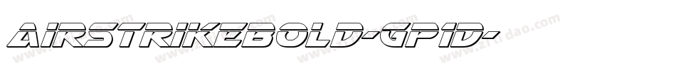 AirstrikeBold-Gp1D字体转换
