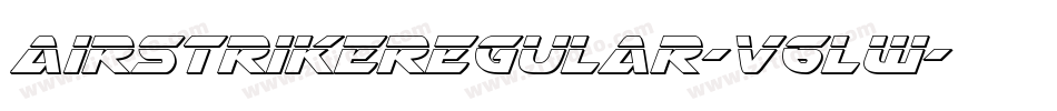 AirstrikeRegular-V6Lw字体转换