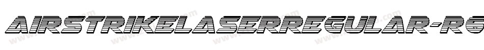 AirstrikeLaserRegular-R67W字体转换