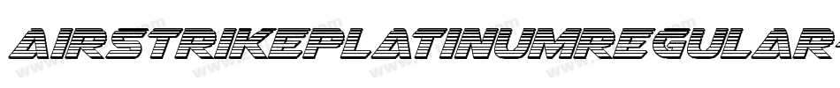 AirstrikePlatinumRegular-j6GM字体转换