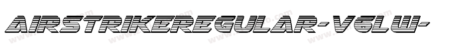 AirstrikeRegular-V6Lw字体转换