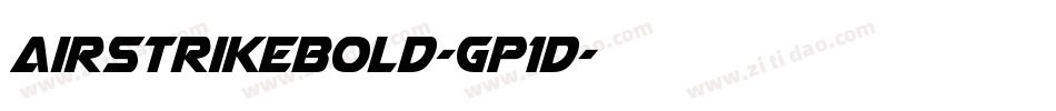 AirstrikeBold-Gp1D字体转换