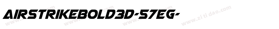 AirstrikeBold3D-57EG字体转换