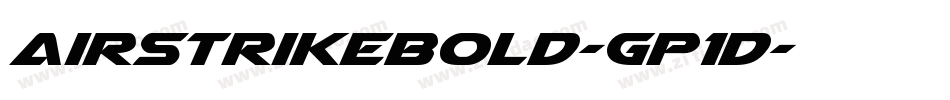 AirstrikeBold-Gp1D字体转换