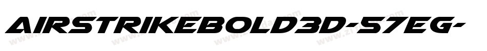 AirstrikeBold3D-57EG字体转换