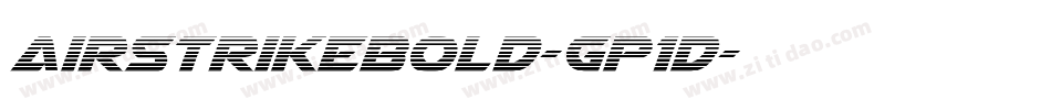 AirstrikeBold-Gp1D字体转换