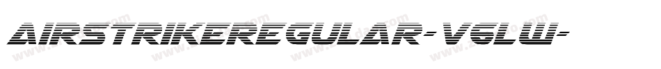 AirstrikeRegular-V6Lw字体转换