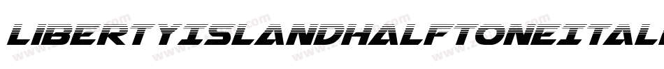 LibertyIslandHalfToneItalic-zBZX字体转换