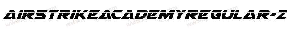 AirstrikeAcademyRegular-zwvD字体转换