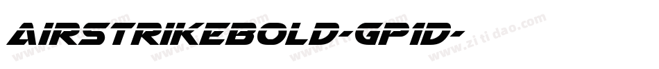 AirstrikeBold-Gp1D字体转换