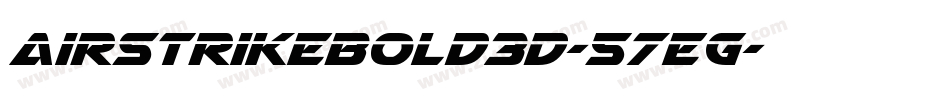 AirstrikeBold3D-57EG字体转换
