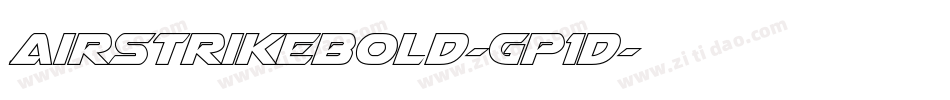 AirstrikeBold-Gp1D字体转换