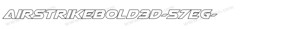 AirstrikeBold3D-57EG字体转换
