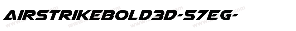 AirstrikeBold3D-57EG字体转换