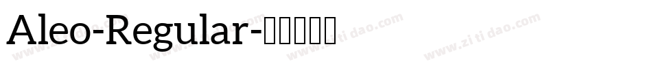 Aleo-Regular字体转换