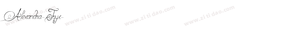 Alexandra-Jzyx字体转换