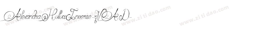 AlexandraHollowInverse-zVAD字体转换
