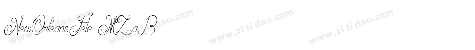 NewOrleansFete-MZaB字体转换