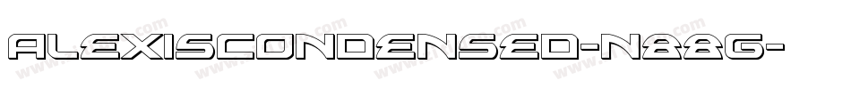 AlexisCondensed-n88g字体转换