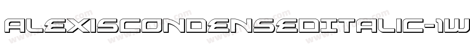 AlexisCondensedItalic-1ww2字体转换