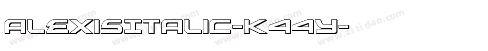 AlexisItalic-K44y字体转换