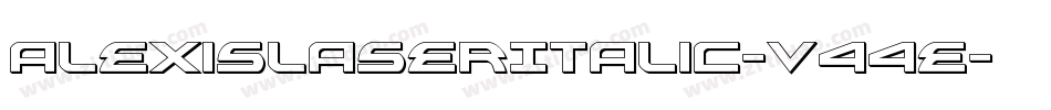 AlexisLaserItalic-v44E字体转换