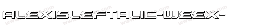 AlexisLeftalic-weex字体转换