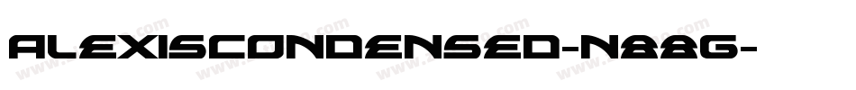 AlexisCondensed-n88g字体转换