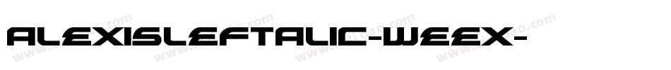 AlexisLeftalic-weex字体转换