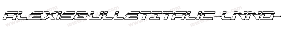 AlexisBulletItalic-lnnd字体转换