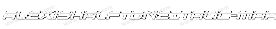 AlexisHalftoneItalic-MaaJ字体转换