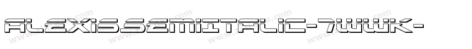 AlexisSemiItalic-7WWK字体转换