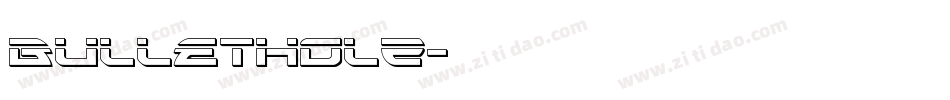 BulletHolz字体转换