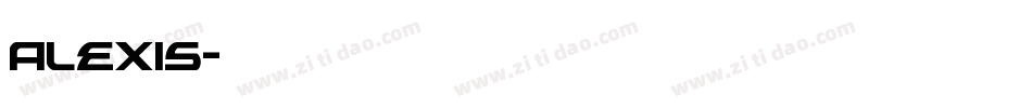 Alexis字体转换