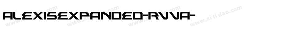 AlexisExpanded-RVVA字体转换