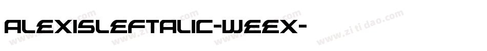 AlexisLeftalic-weex字体转换
